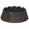 vidaXL Collar para &aacute;rbol de Navidad Redondo Negro Di&aacute;m. 45 x 22 cm