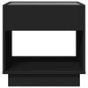 vidaXL Mesa de centro con Infinity LED negro 50x50x50 cm