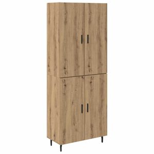 vidaXL Aparador alto 2 uds. Roble artisan 69,5 x 34 x 180 cm