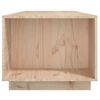 vidaXL Mesa de centro de madera maciza de pino 110x50x40 cm