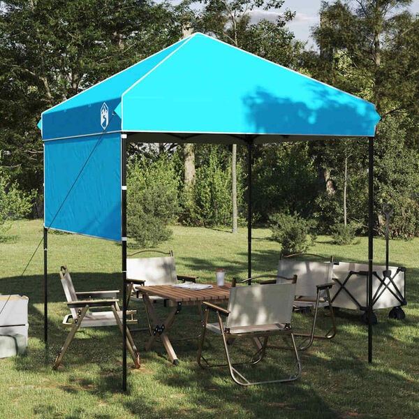 vidaXL Carpa Dosel Manual Azul 194 x 194 x 251 cm tela