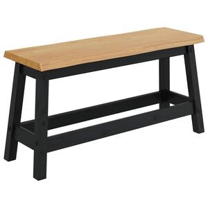 VidaXL Banca de Comedor EKAI Negro 91,5 x 29 x 45,5 cm