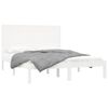 vidaXL Estructura de cama de madera maciza blanca 140x200 cm
