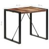 vidaXL Mesa de comedor madera maciza 80x80x75 cm