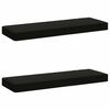 vidaXL Cojines para banco de 2 piezas VUGHT 2 pcs 100% Poli&eacute;ster Negro