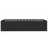 vidaXL Estructura de cama madera de ingenier&iacute;a negra 90x190 cm