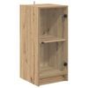 vidaXL Vitrina Roble artisan 35 x 37 x 76 cm Madera de ingenier&iacute;a
