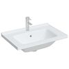 vidaXL Lavabo de ba&ntilde;o rectangular cer&aacute;mica blanco 71x48x19,5 cm