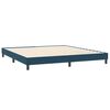 vidaXL Cama box spring sin colch&oacute;n terciopelo azul oscuro 200x220 cm