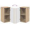 vidaXL Juego de muebles de ba&ntilde;o con caj&oacute;n 5 pcs Roble Sonoma