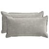 vidaXL Funda de almohada 2 pcs HOUTEN Gris Claro 40 x 80 cm