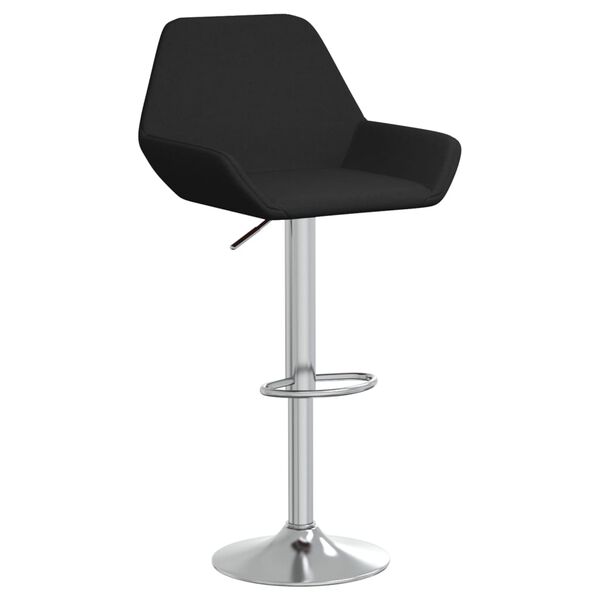 vidaXL Taburetes de cocina 2 unidades tela negro