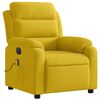 vidaXL Sill&oacute;n reclinable de masaje el&eacute;ctrico terciopelo amarillo