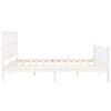 vidaXL Estructura de cama sin colchón madera maciza blanca 200x200 cm