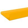 vidaXL Estante flotante 2 pcs Amarillo Mostaza 80 x 9 x 2,5 cm Acero