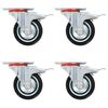 vidaXL Ruedas giratorias 16 unidades 75 mm