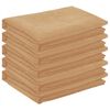 vidaXL Tela para Mesa 5 uds. Rectangular Beige 140 x 200 cm