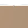 vidaXL Toldo vertical tela oxford gris taupe 100x800 cm