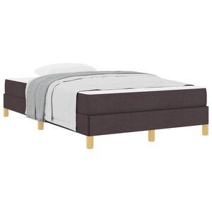 vidaXL Cama tipo Box Spring Marr&oacute;n Oscuro 120 x 200 cm tela