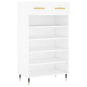vidaXL Zapatero madera de ingenier&iacute;a blanco 60x35x105 cm