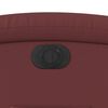 vidaXL Sill&oacute;n reclinable el&eacute;ctrico de cuero sint&eacute;tico rojo tinto