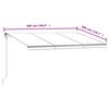 vidaXL Toldo retr&aacute;ctil autom&aacute;tico amarillo y blanco 500x300 cm