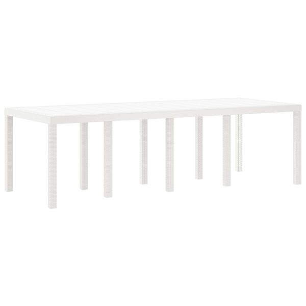 vidaXL Conjunto de Comedor de Jard&iacute;n 11 pcs Blanco Polipropileno
