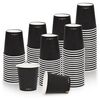 vidaXL Vasos de papel para caf&eacute; 100 uds negro 200 ml