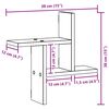 vidaXL Estantes pared 2 uds madera ingenier&iacute;a artisian 38x12x38 cm