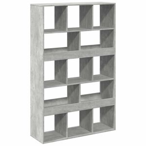 vidaXL Separador de ambientes madera gris hormig&oacute;n 100x33x156,5 cm