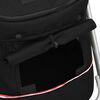 vidaXL Cochecito para perros plegable tela lino negro 100x49x96 cm