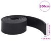 vidaXL Borde de goma para quitanieves negro 300x10x1 cm