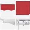vidaXL Toldo Retr&aacute;ctil Manual Rojo 350 x 200 cm tela