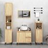 vidaXL Set de muebles de ba&ntilde;o 3 pzas madera contrachapada roble sonoma