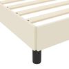 vidaXL Cama con colch&oacute;n Crema 200 x 200 cm Cuero sint&eacute;tico
