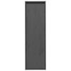 vidaXL Armarios de pared 2 uds madera maciza pino gris 30x30x100 cm