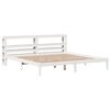 vidaXL Cama sin colch&oacute;n madera maciza de pino blanca 180x200 cm