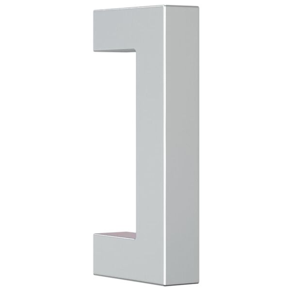 vidaXL Tiradores para armarios 10 uds acero inoxidable plateado 64 mm