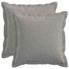 vidaXL Funda de almohada 2 pcs HOUTEN Gris Nube 40 x 40 cm