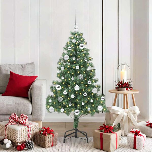 vidaXL &Aacute;rbol de Navidad con 150 LED con soporte Verde 150 cm PVC