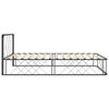 vidaXL Estructura de cama de metal gris 90x200 cm