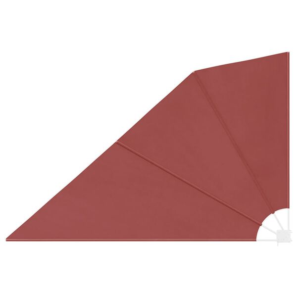 vidaXL Toldo lateral plegable de balc&oacute;n color terracota 160x240 cm