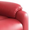 vidaXL Sill&oacute;n reclinable de cuero sint&eacute;tico rojo