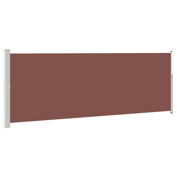 vidaXL Toldo lateral retr&aacute;ctil 160x500 cm marr&oacute;n