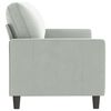 vidaXL Sofá de 3 plazas terciopelo gris claro 180 cm