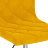 vidaXL Sillas de comedor giratorias 2 uds terciopelo amarillo mostaza