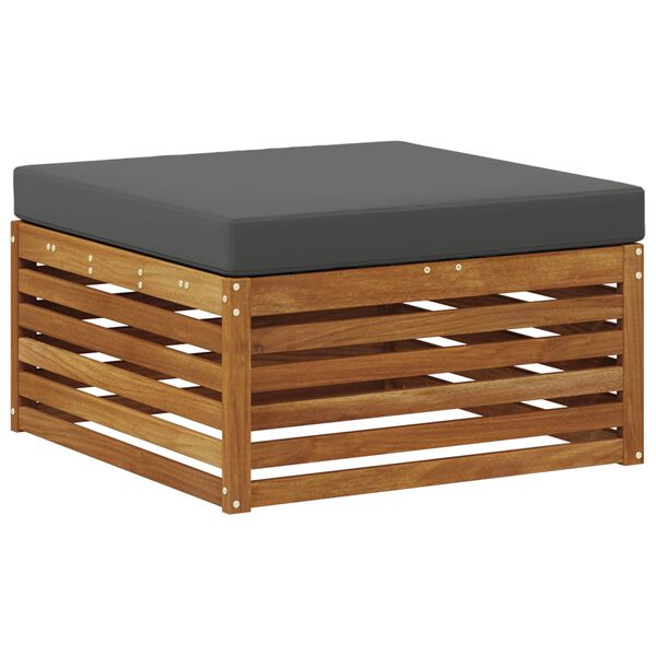 vidaXL Conjunto de sof&aacute;s de exterior 5 pcs Natural y Antracita