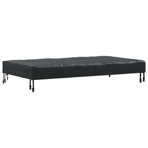 vidaXL Cubierta de Mesa Liso Negro 122 x 72 x 15 cm tela