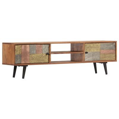 vidaXL Mueble de TV madera maciza de acacia 140x30x40 cm