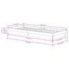vidaXL Estructura de cama de madera maciza 90x200 cm
